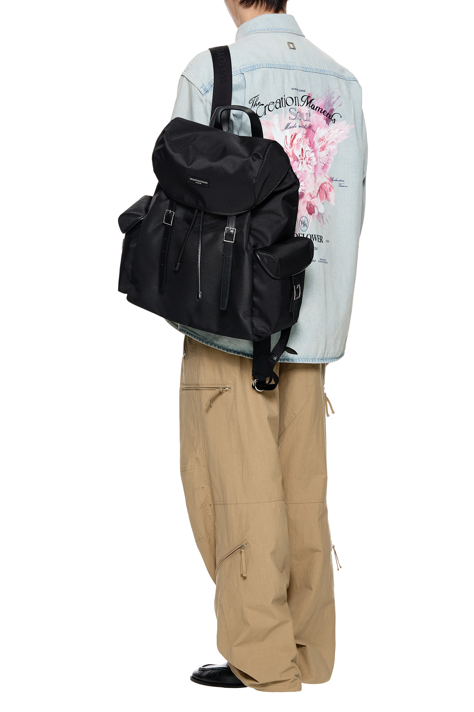 Black Cordura Backpack - WOOYOUNGMI