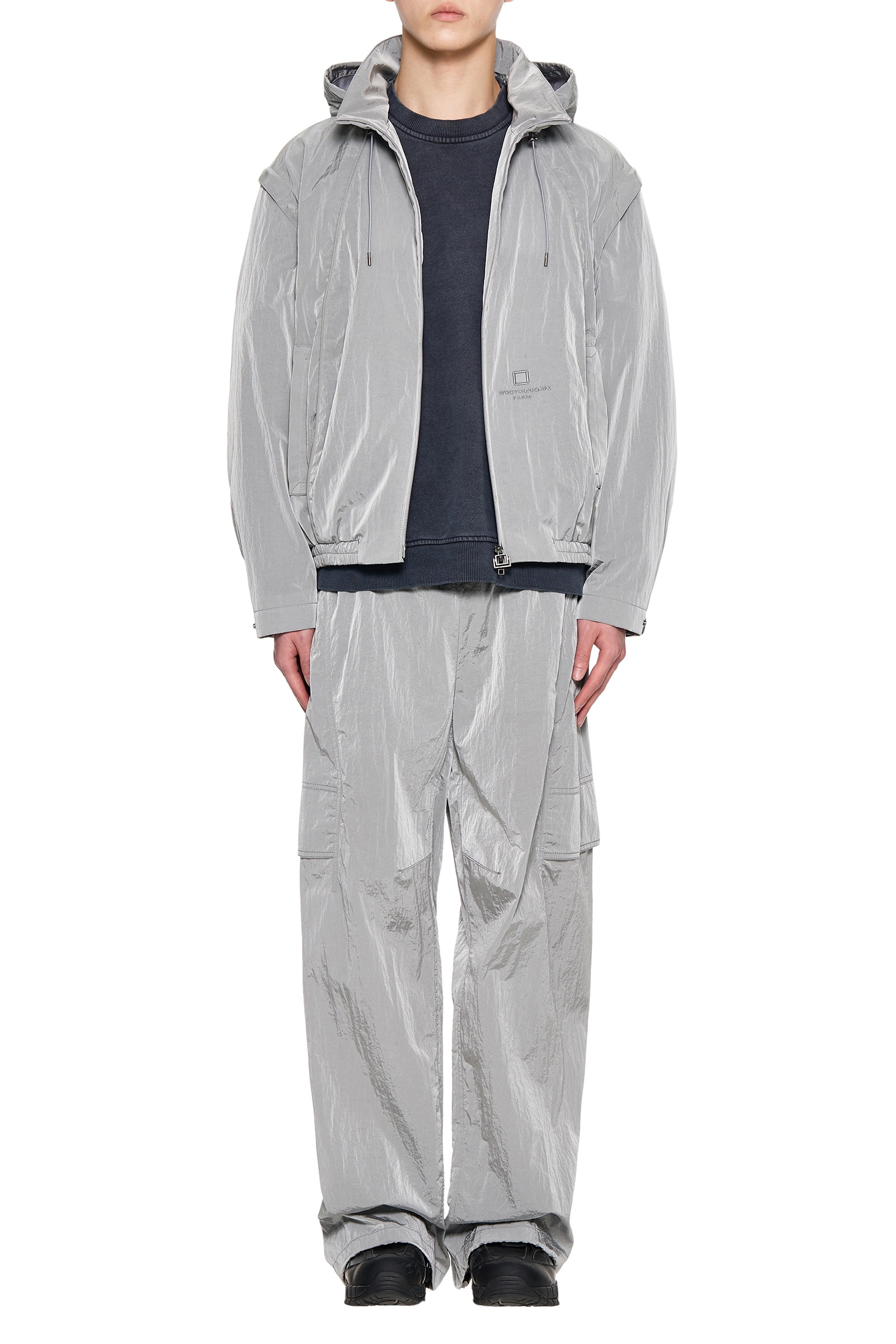 WOOPYOUNGMI ダークグレー ナイロンジャケット Gray Nylon Track Jacket - WOOYOUNGMI