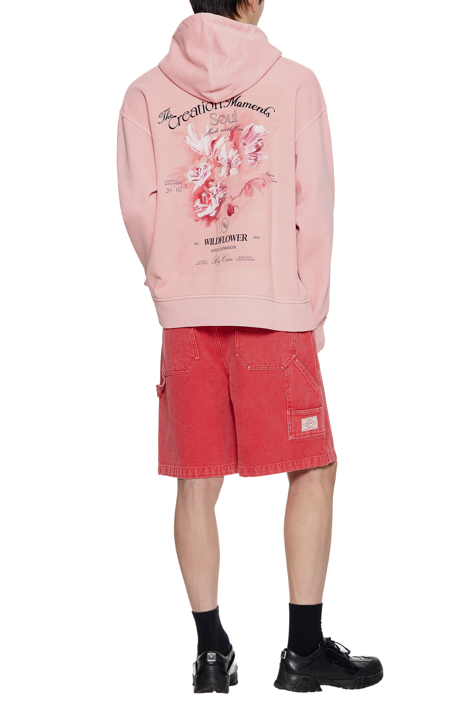 Pink Flower Dying Hoodie - WOOYOUNGMI