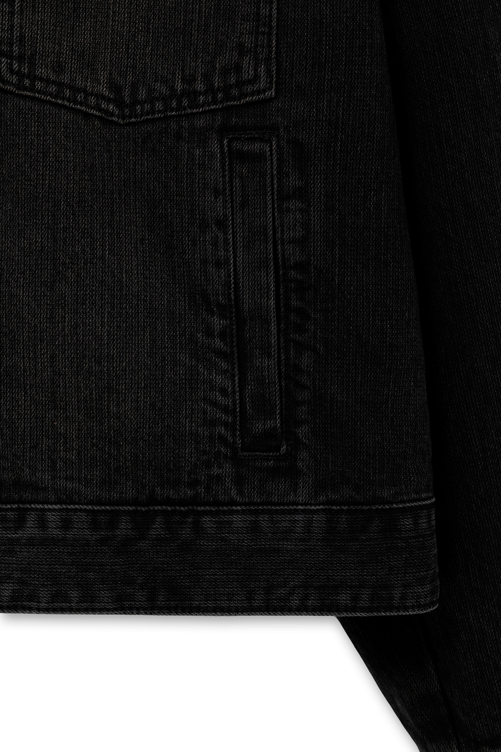 Black Tin Washed Denim Jacket - WOOYOUNGMI