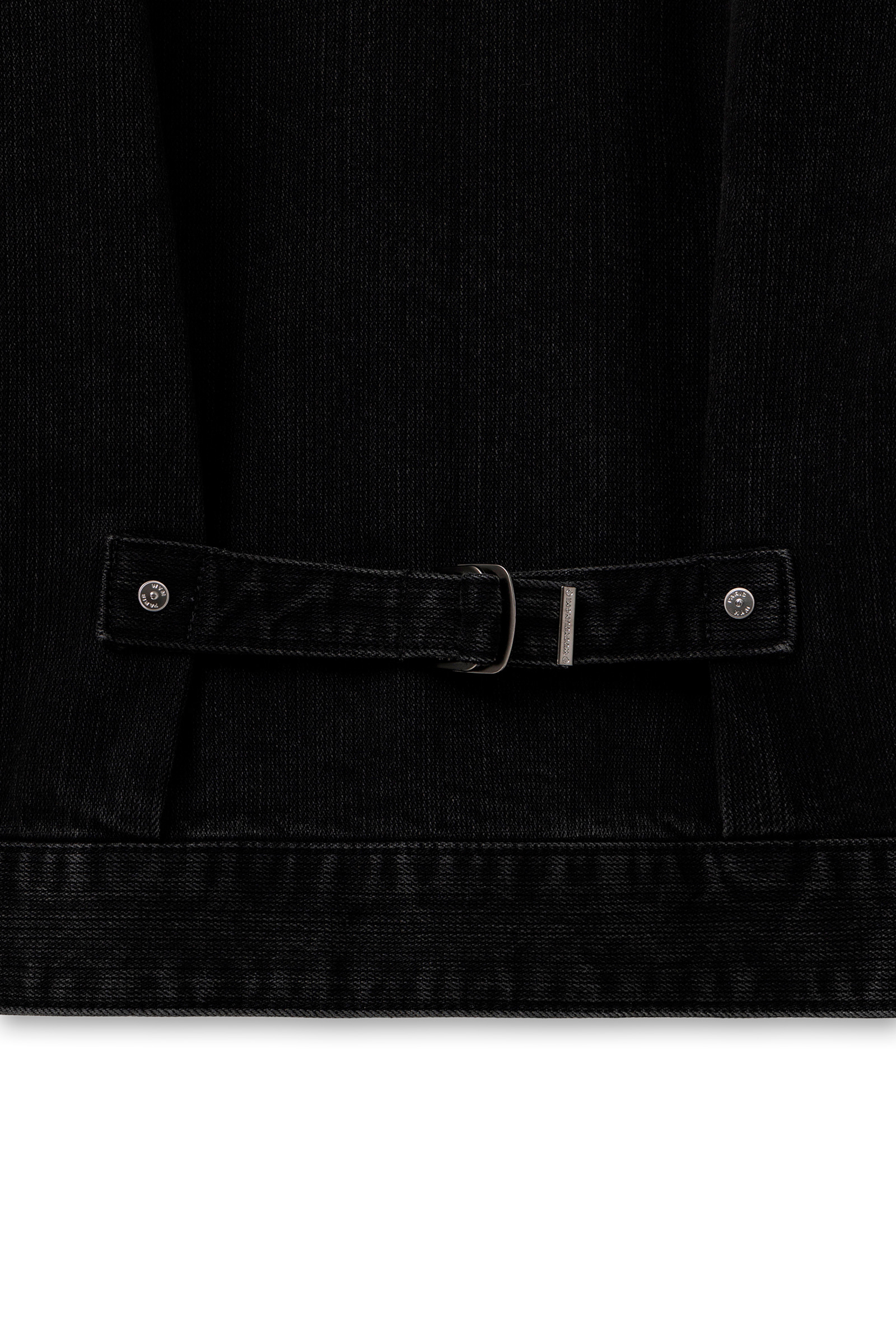 Black Tin Washed Denim Jacket - WOOYOUNGMI