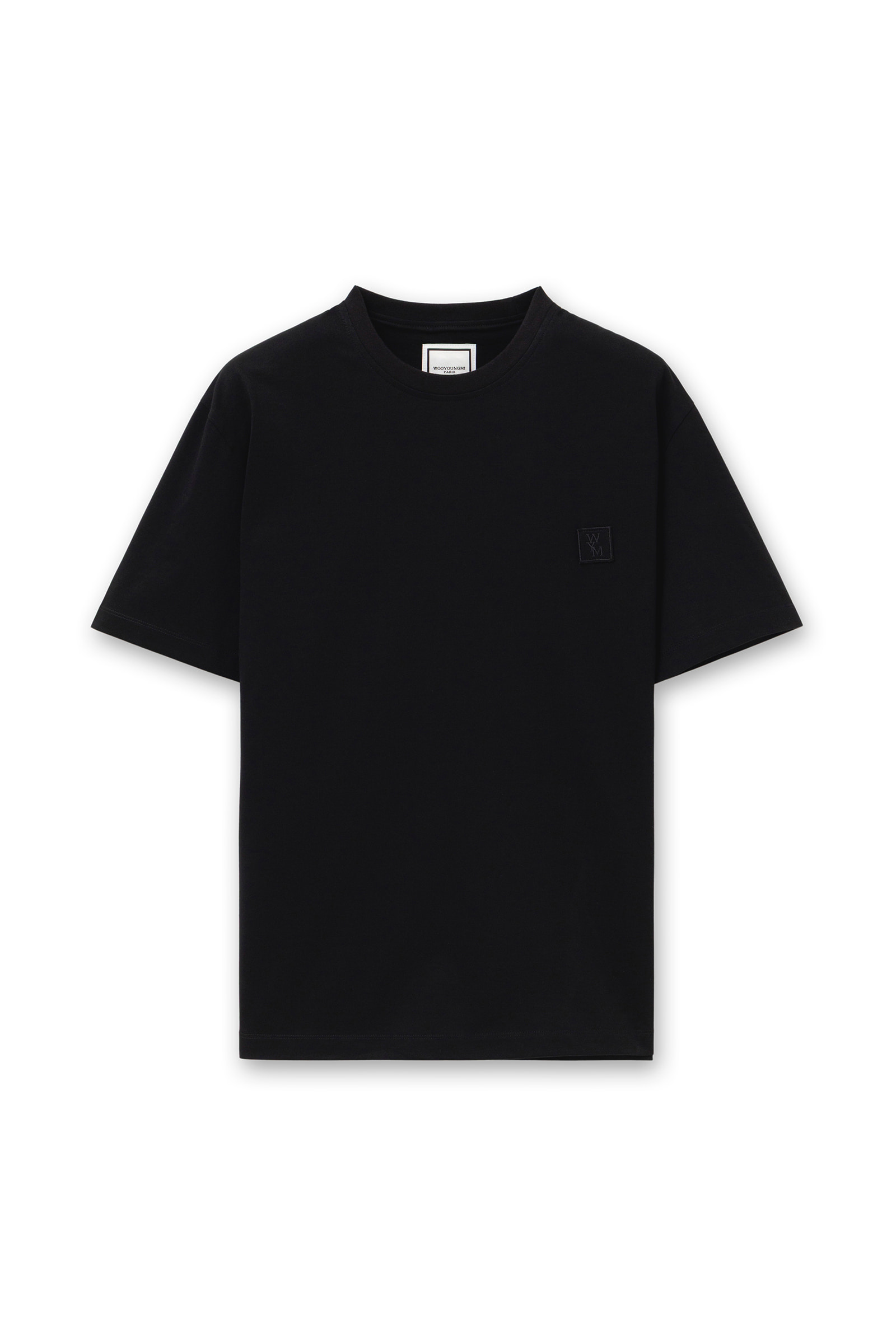 Black Flower Back Logo T-Shirt - WOOYOUNGMI