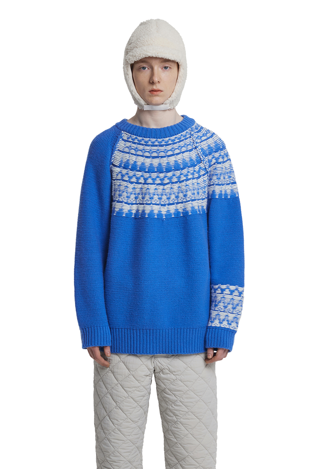[8월 31일 예약배송]Reversible Nordic Sweater