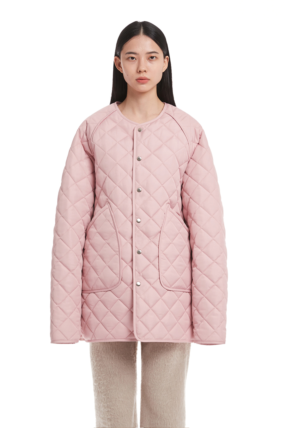 Pink Quilted Jacket