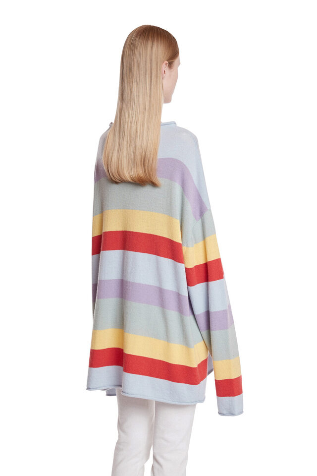 Cashmere Multicolor Striped Sweater