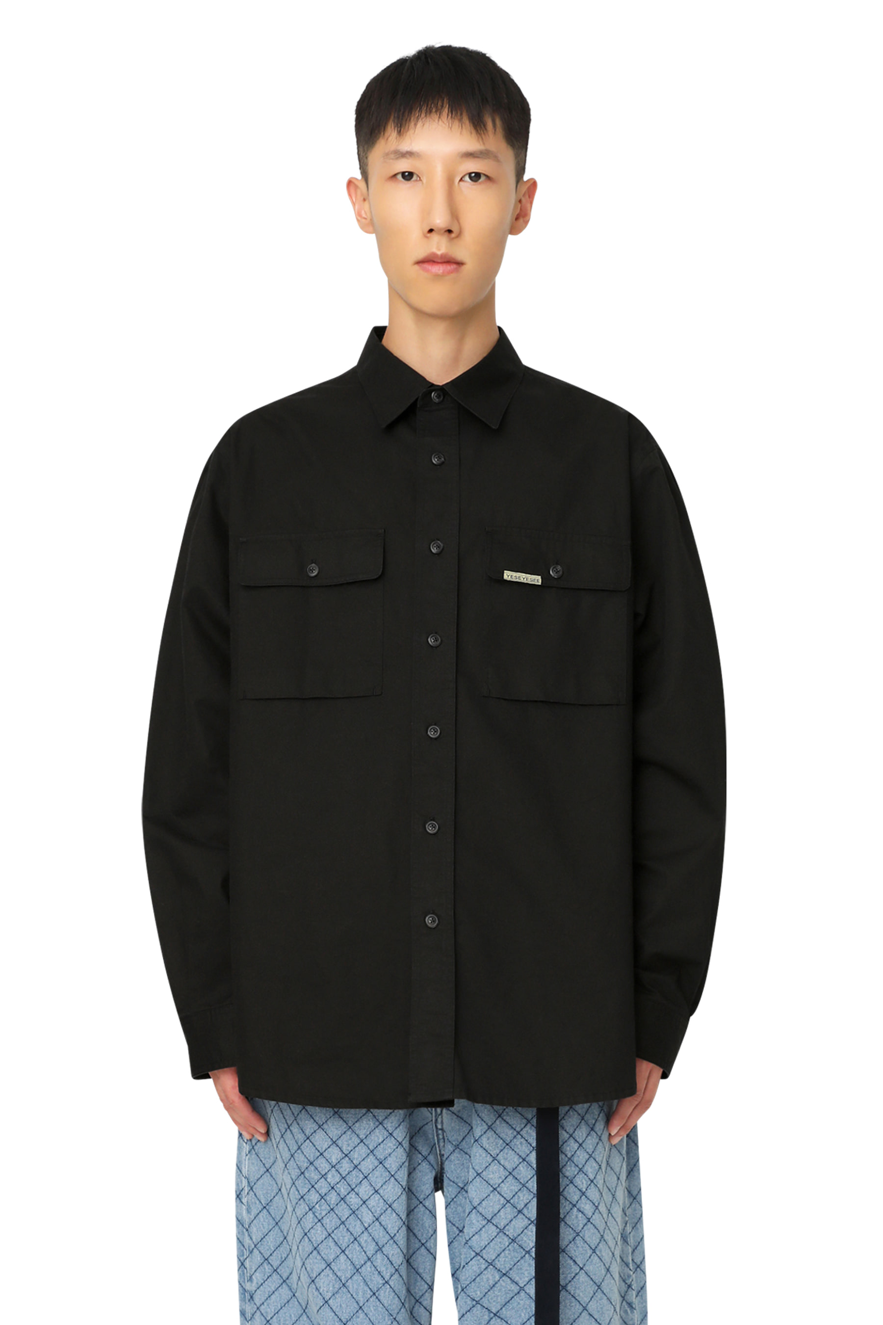 2 Pockets Comfort Shirt Black