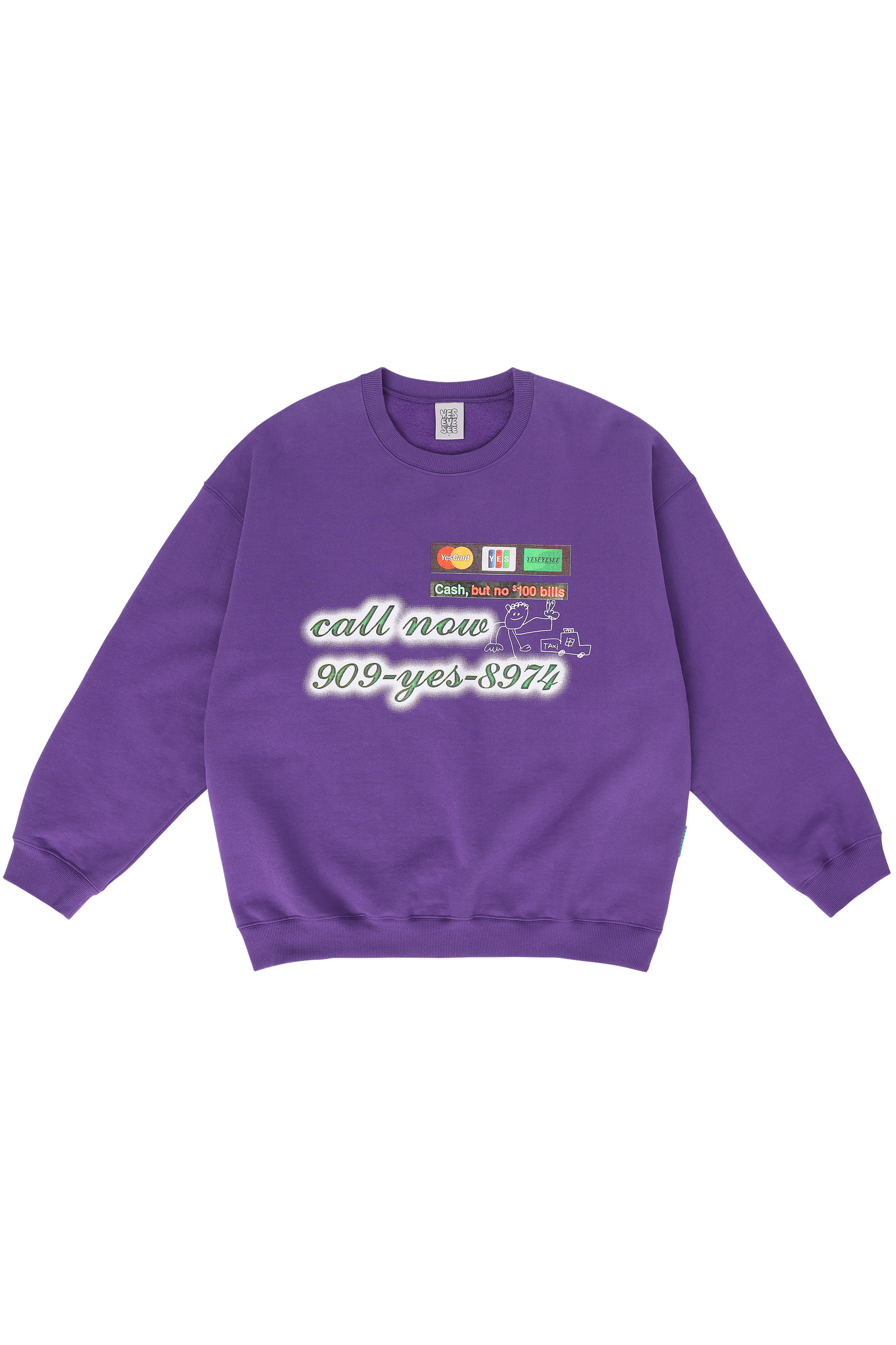 Credit Card Sweatshirts Purple