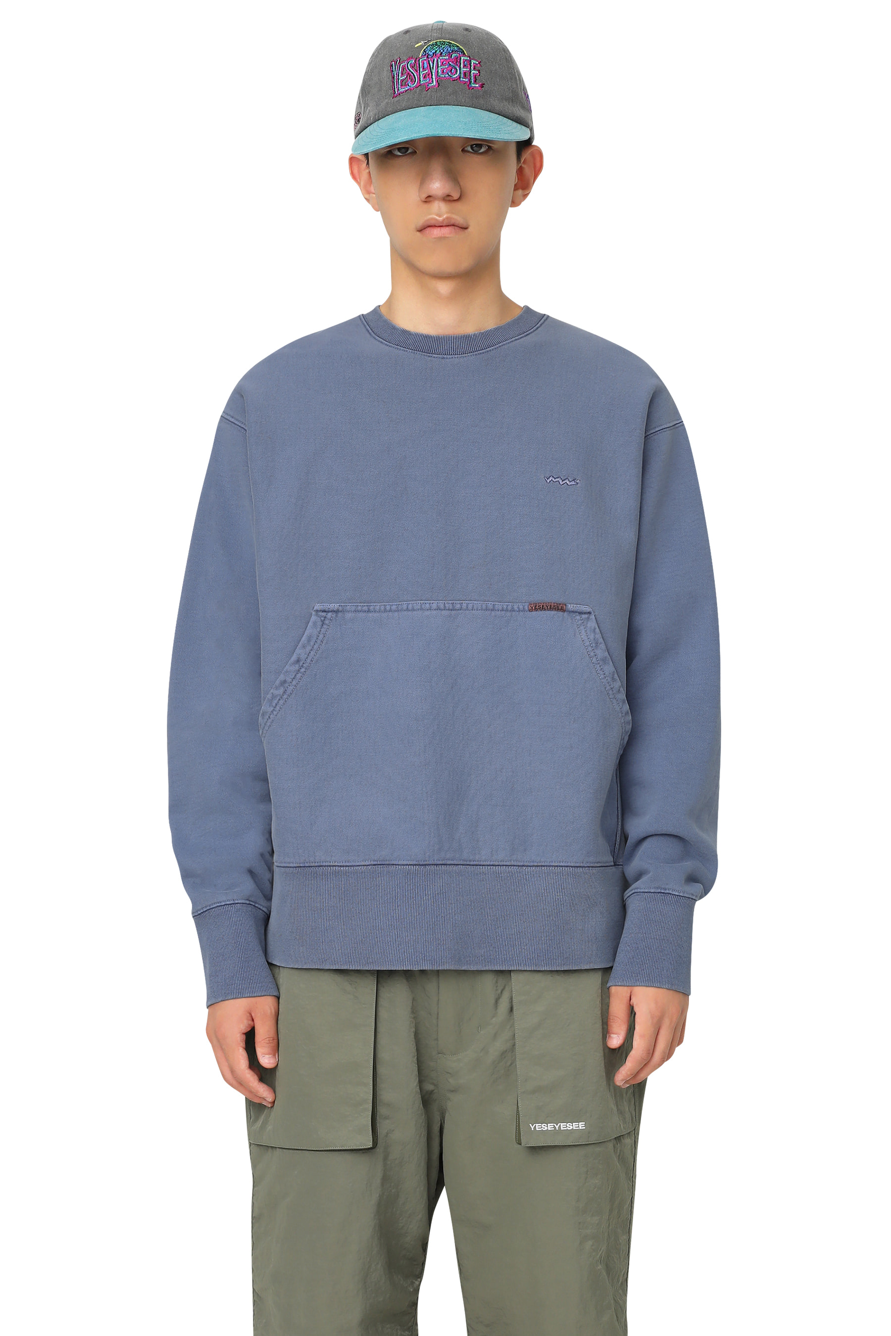 Y.E.S Pig Dyed Sweatshirts Navy