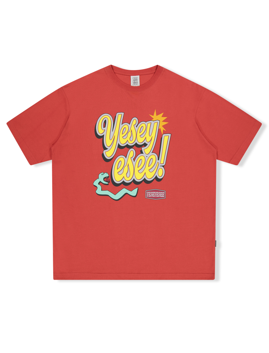 Y.E.S Yell Out Tee Brick Red
