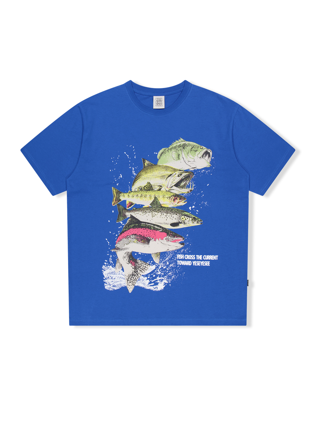 Y.E.S Fishes Tee Blue