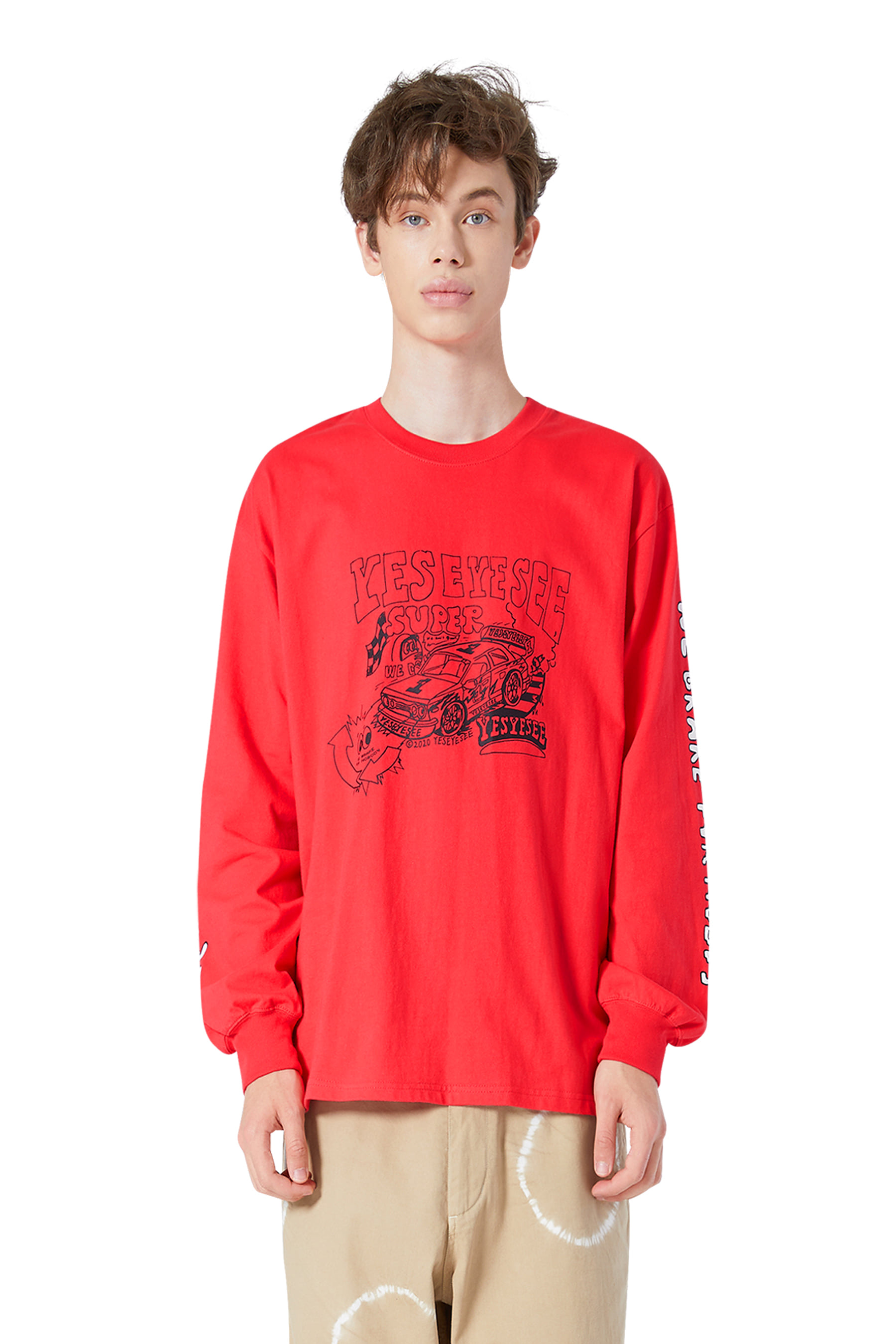 Y.E.S Racer L/S Red