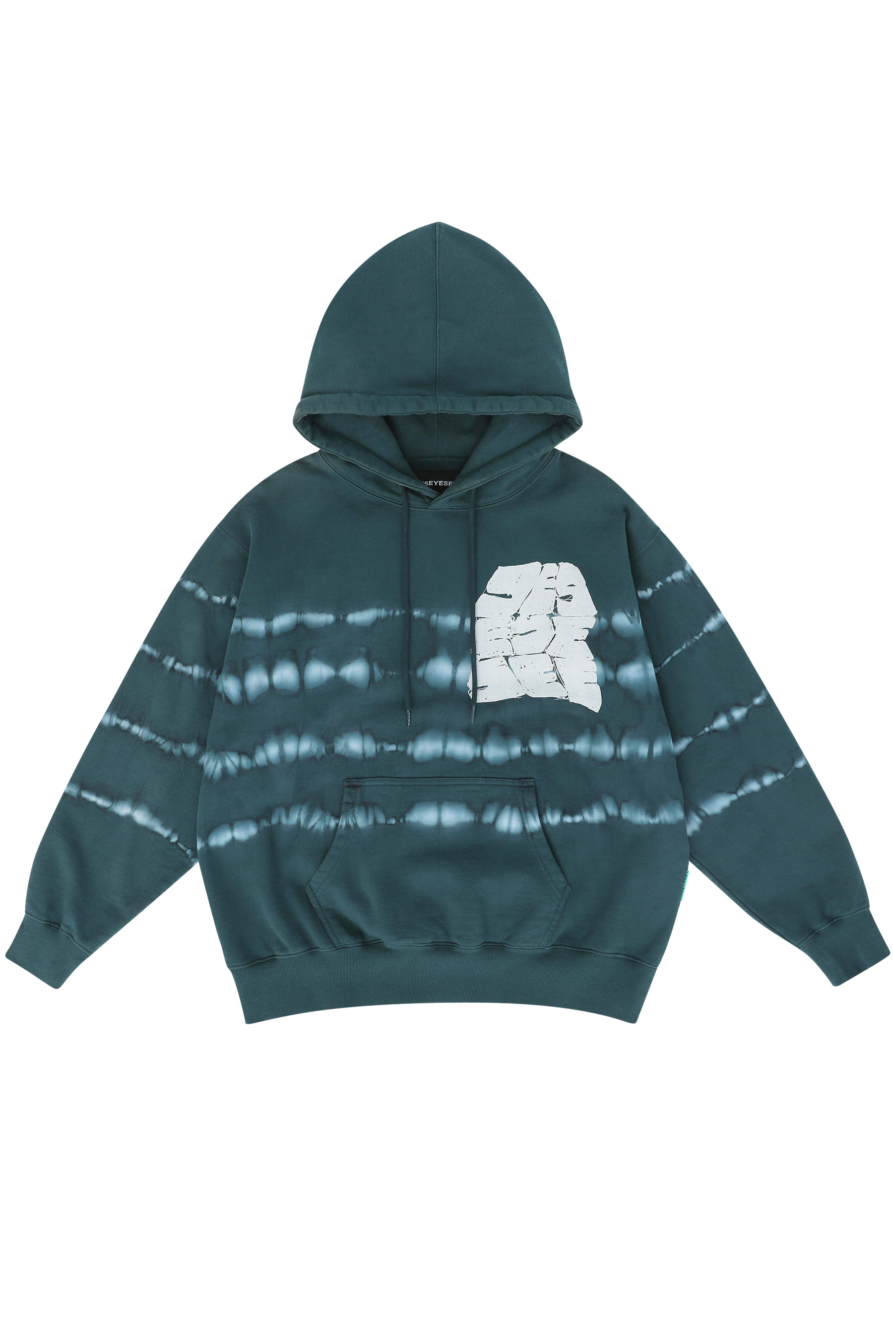 Y.E.S Tie Dyed Hoodie Green