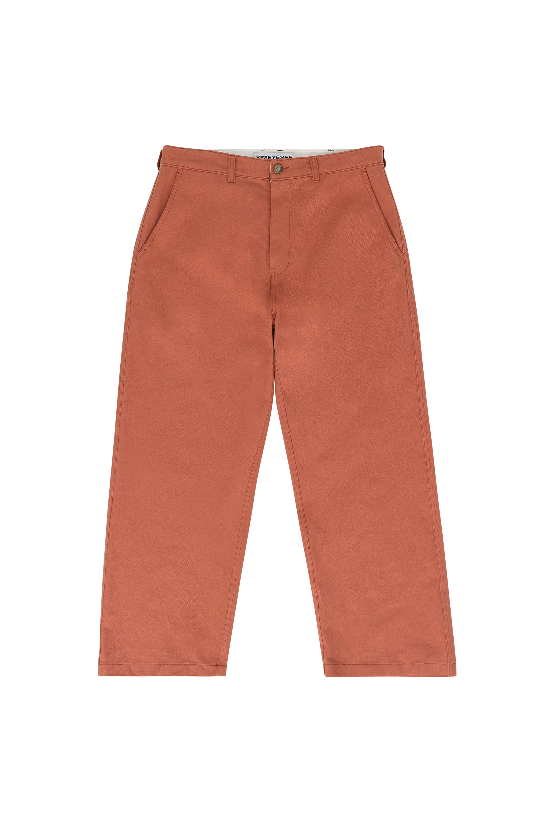 Cotton Twill Pants Rust
