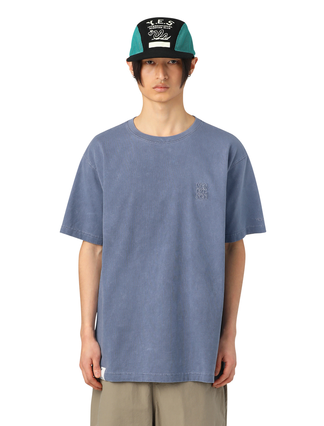 Y.E.S Pig Dyed Tee Navy
