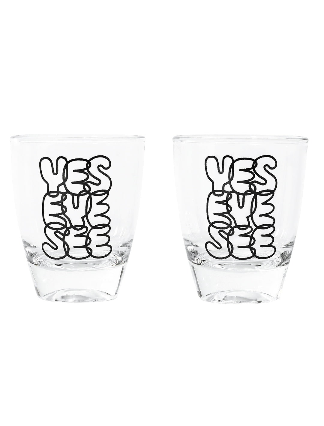Y.E.S Shot Glass Set White