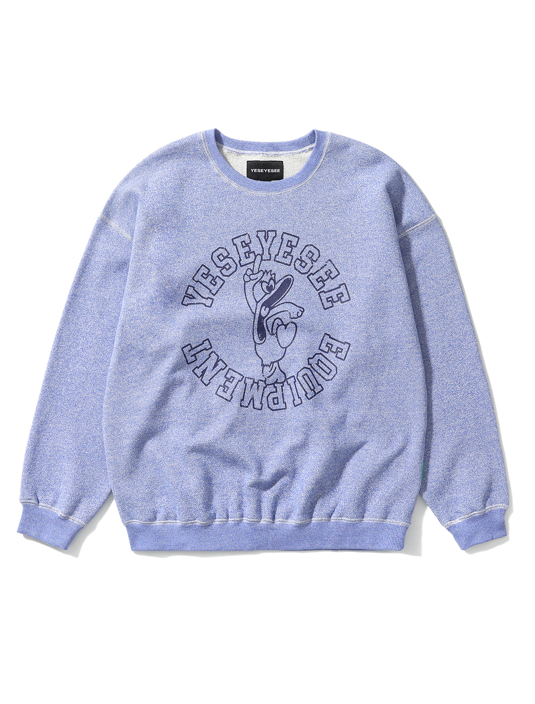 Y.E.S Duck Sweatshirt Blue