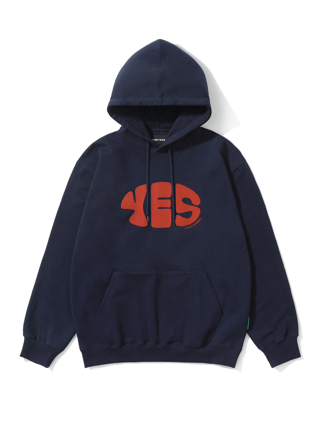 Y.E.S Oval Logo Hoodie Navy