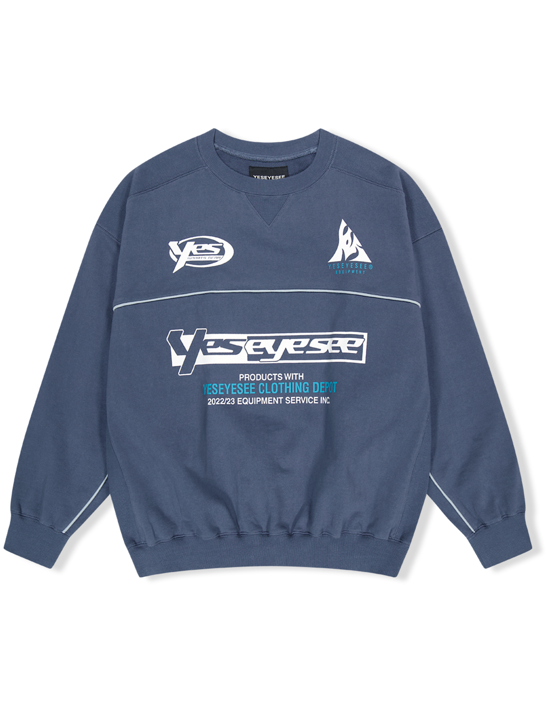 Y.E.S Piping Sweatshirt Indigo
