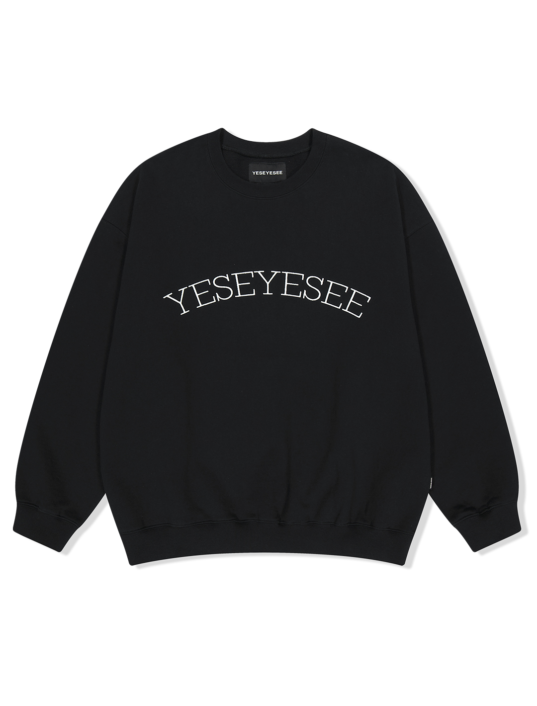 Y.E.S Thin Logo Sweatshirt Black