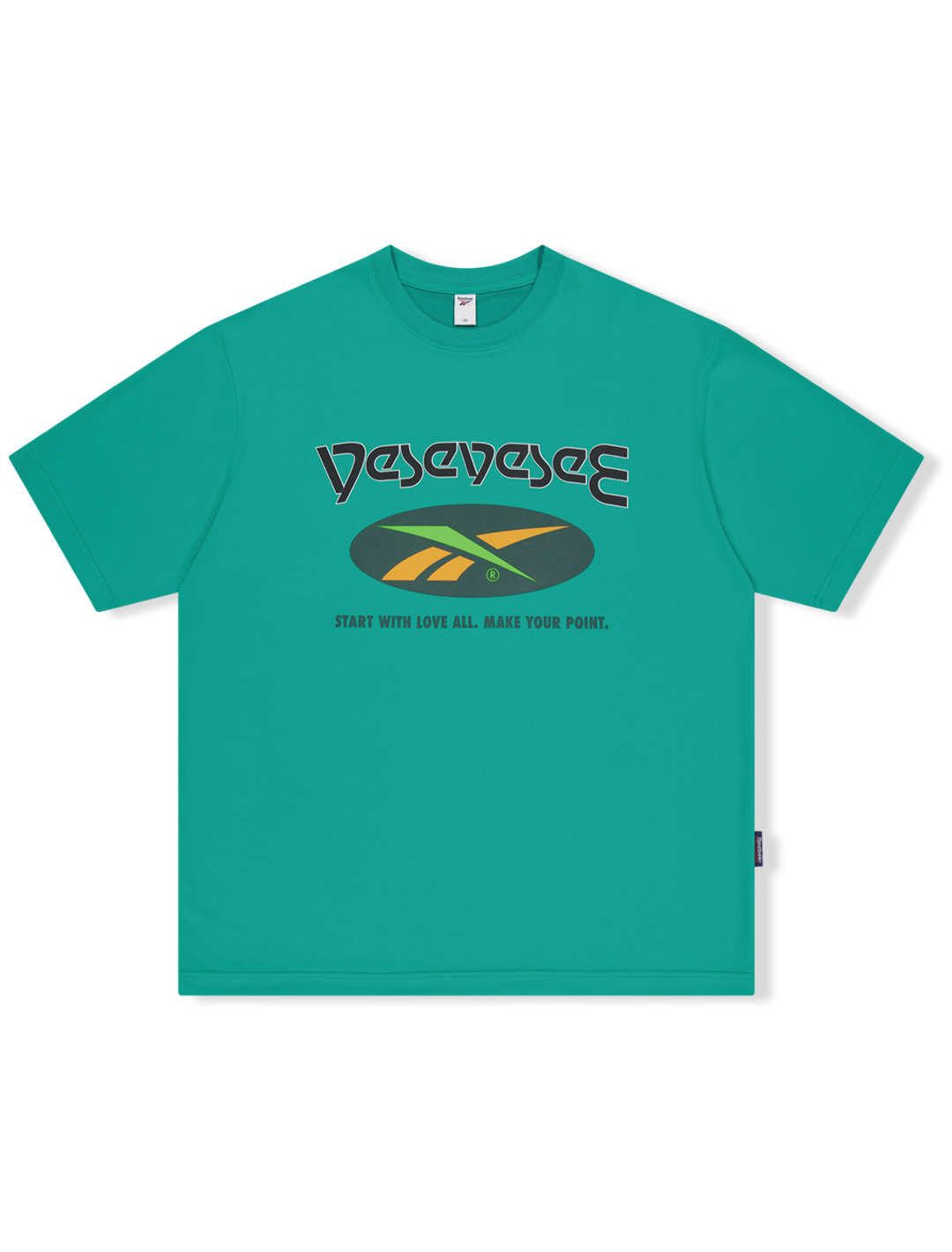 YESEYESEE x Reebok Mesh Work Out Tee Turquoise Blue