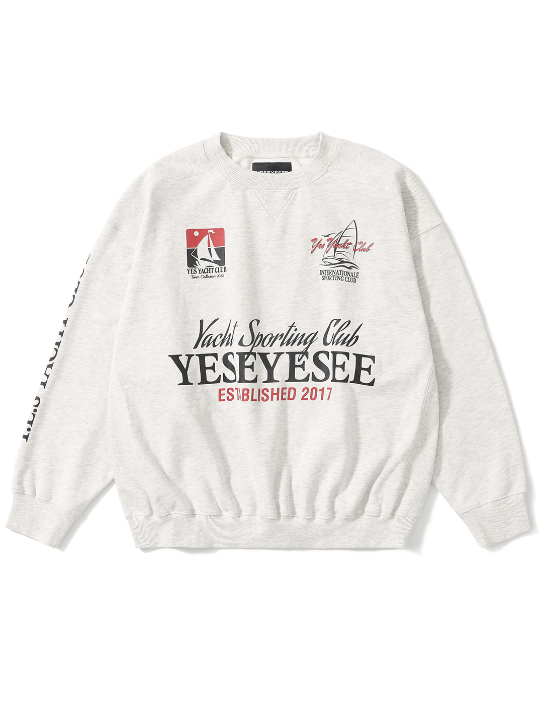 Y.E.S Yacht sweatshirt Light Grey