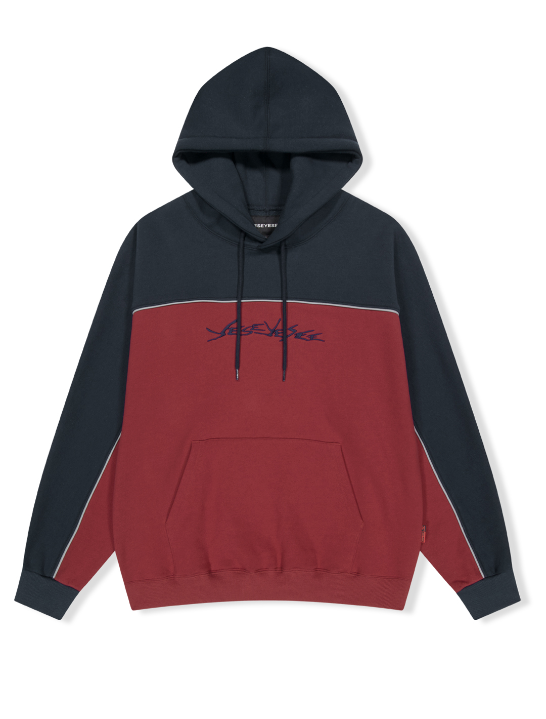 Y.E.S Incision Piping Hoodie Navy
