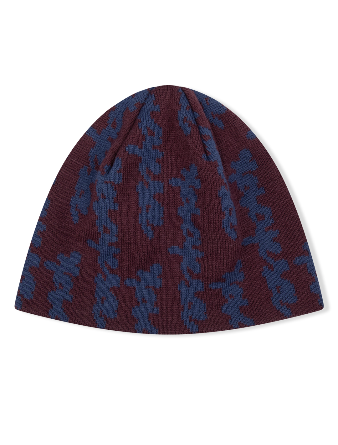 Doodled Jacquard Beanie Brown