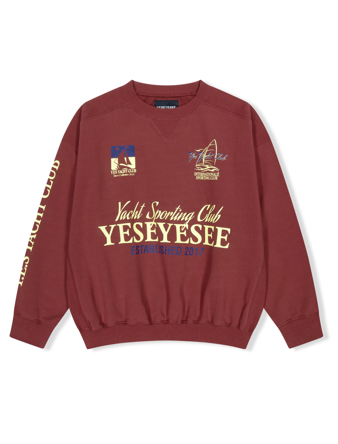 Y.E.S Yacht sweatshirt Brick Red