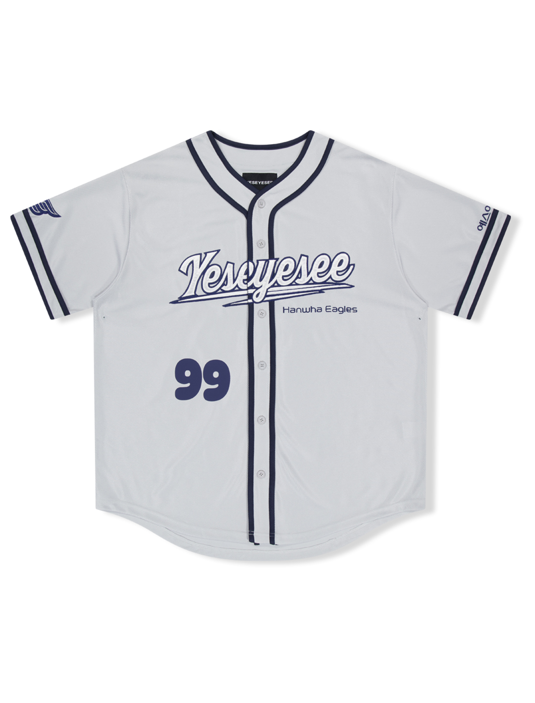 Y.E.S Eagles Baseball Jersey Grey