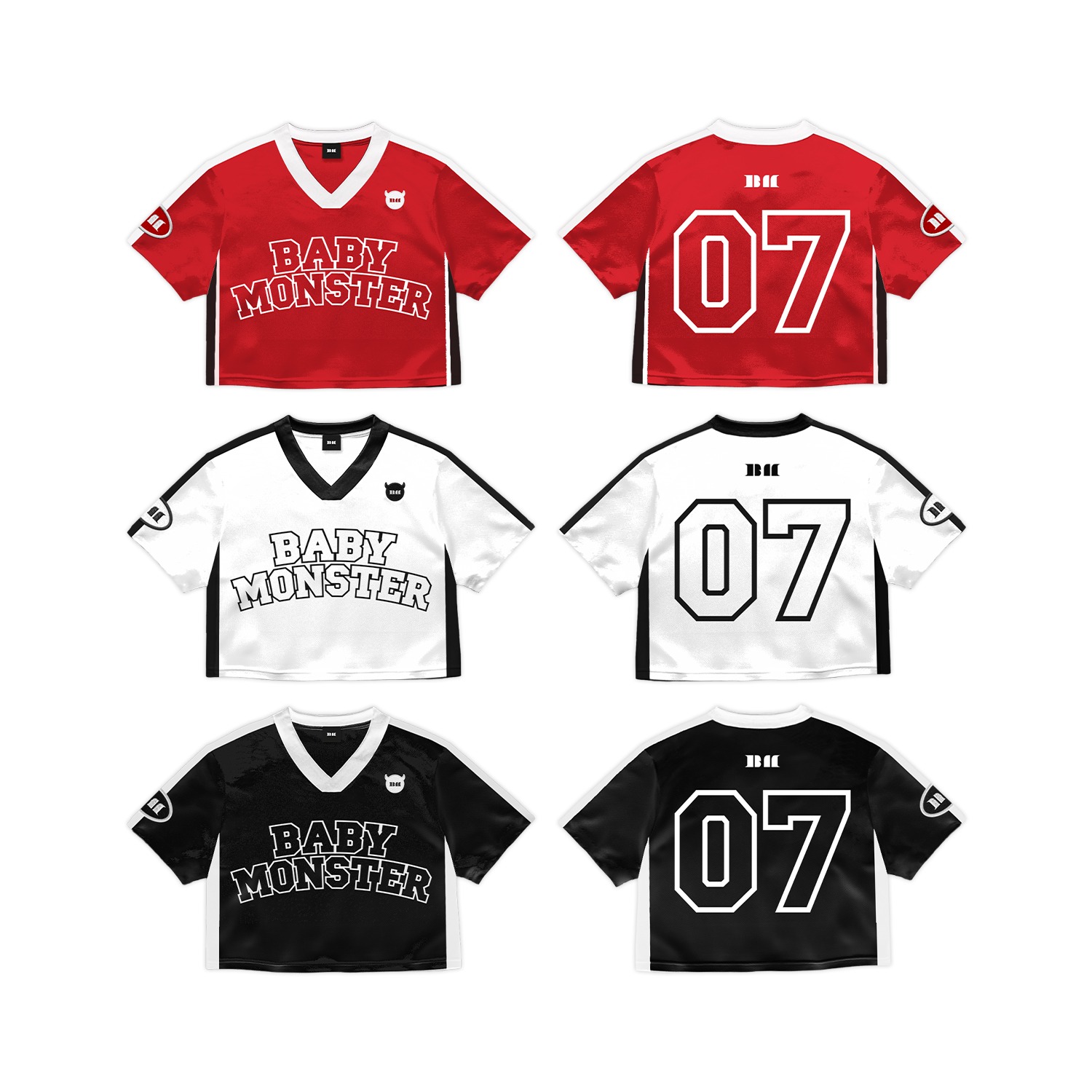 BABYMONSTER] BABYMONSTER CROP JERSEY - YG SELECT