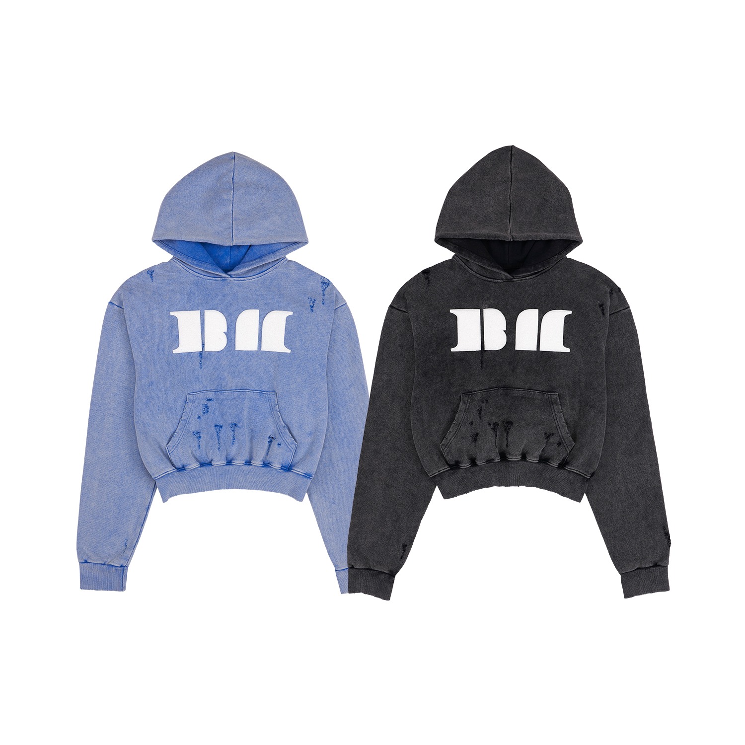 HELLOMONSTERS] BABYMONSTER SWEAT HOODIE_CHARCOAL - YG SELECT