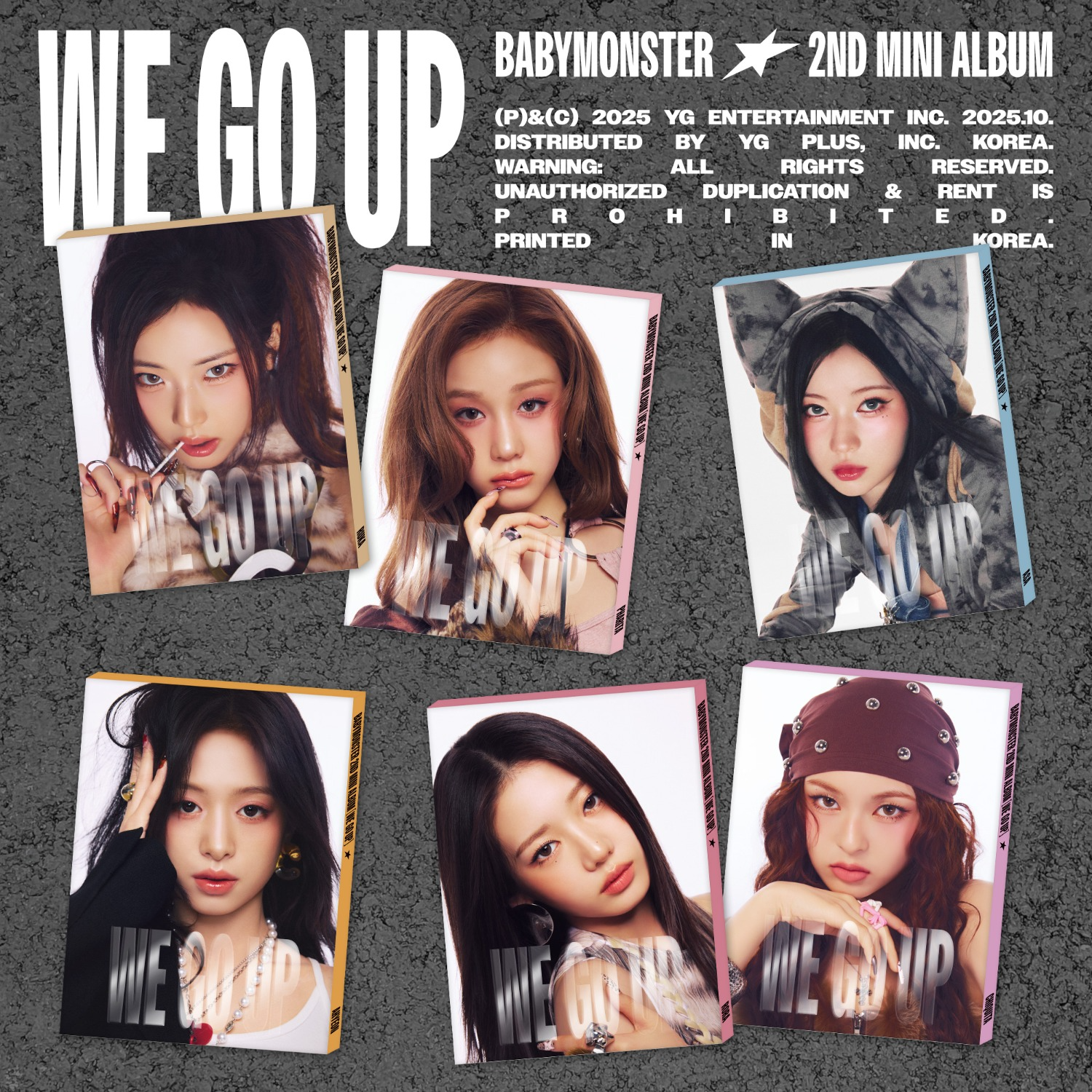 中区特典] BABYMONSTER 2nd MINI ALBUM [WE GO UP] PATTERN Ver. - YG
