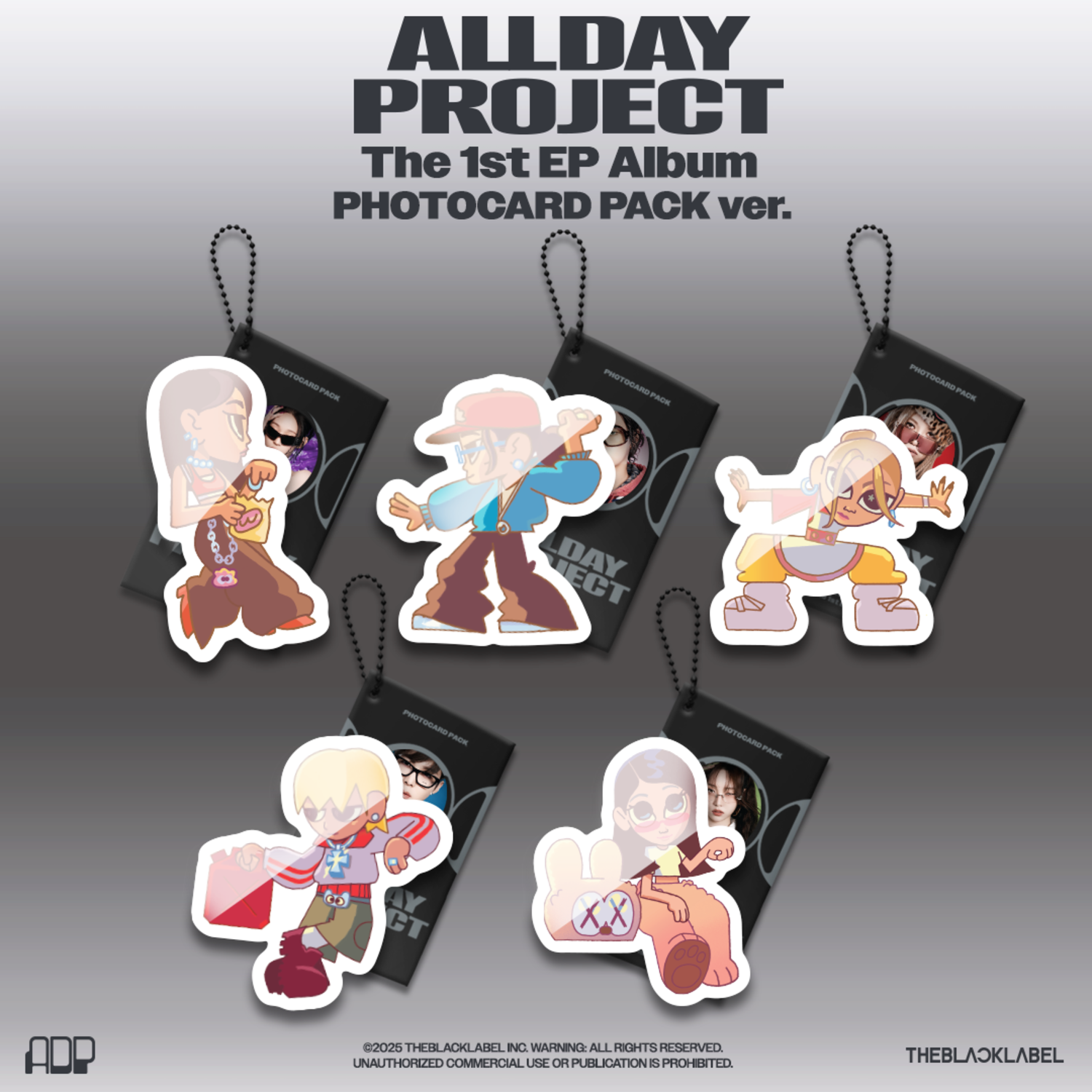 The 1st EP Album 'ALLDAY PROJECT' PHOTOCARD PACK ver. (5종 중 랜덤