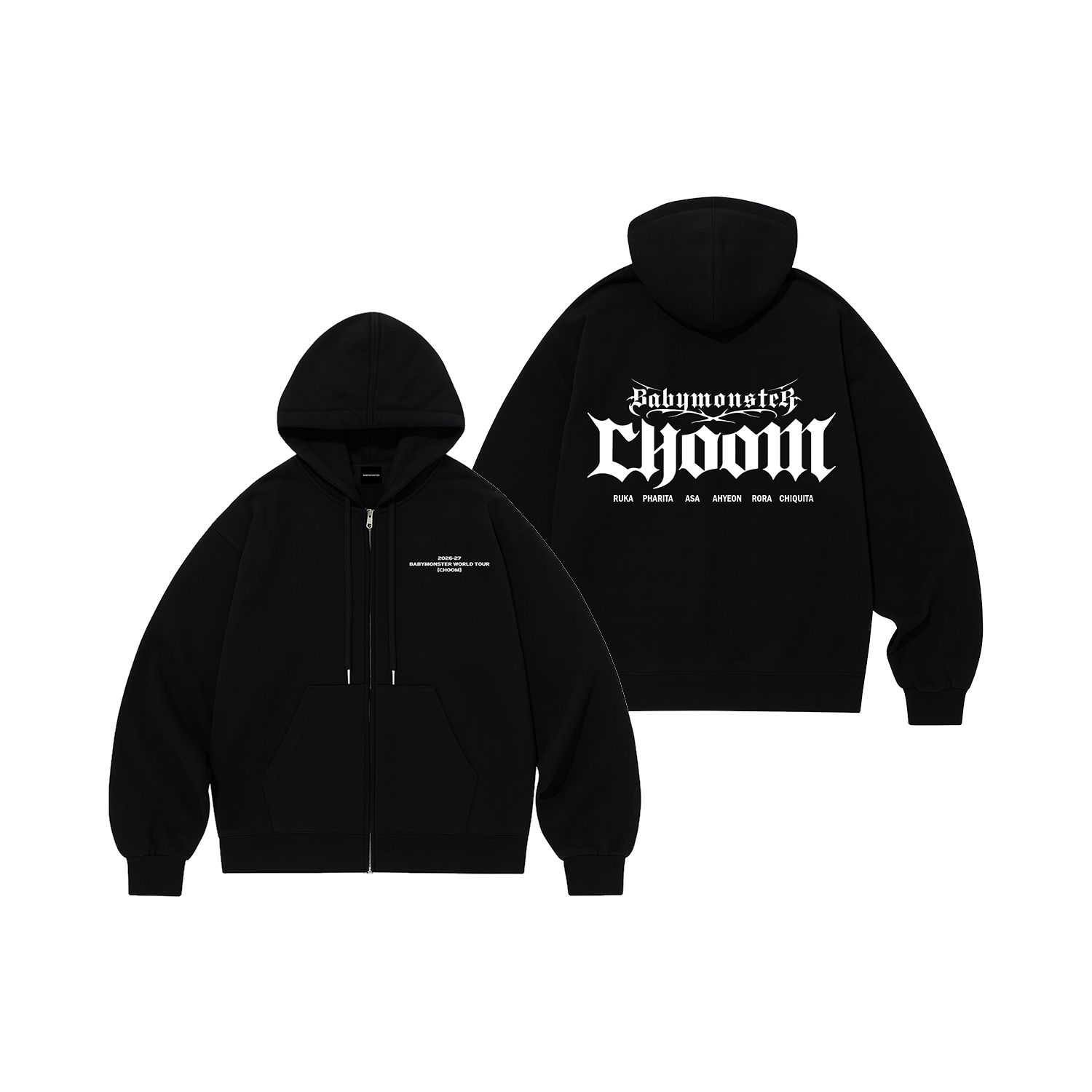 CHOOMTOUR] BABYMONSTER ZIP-UP HOODIE - YG SELECT