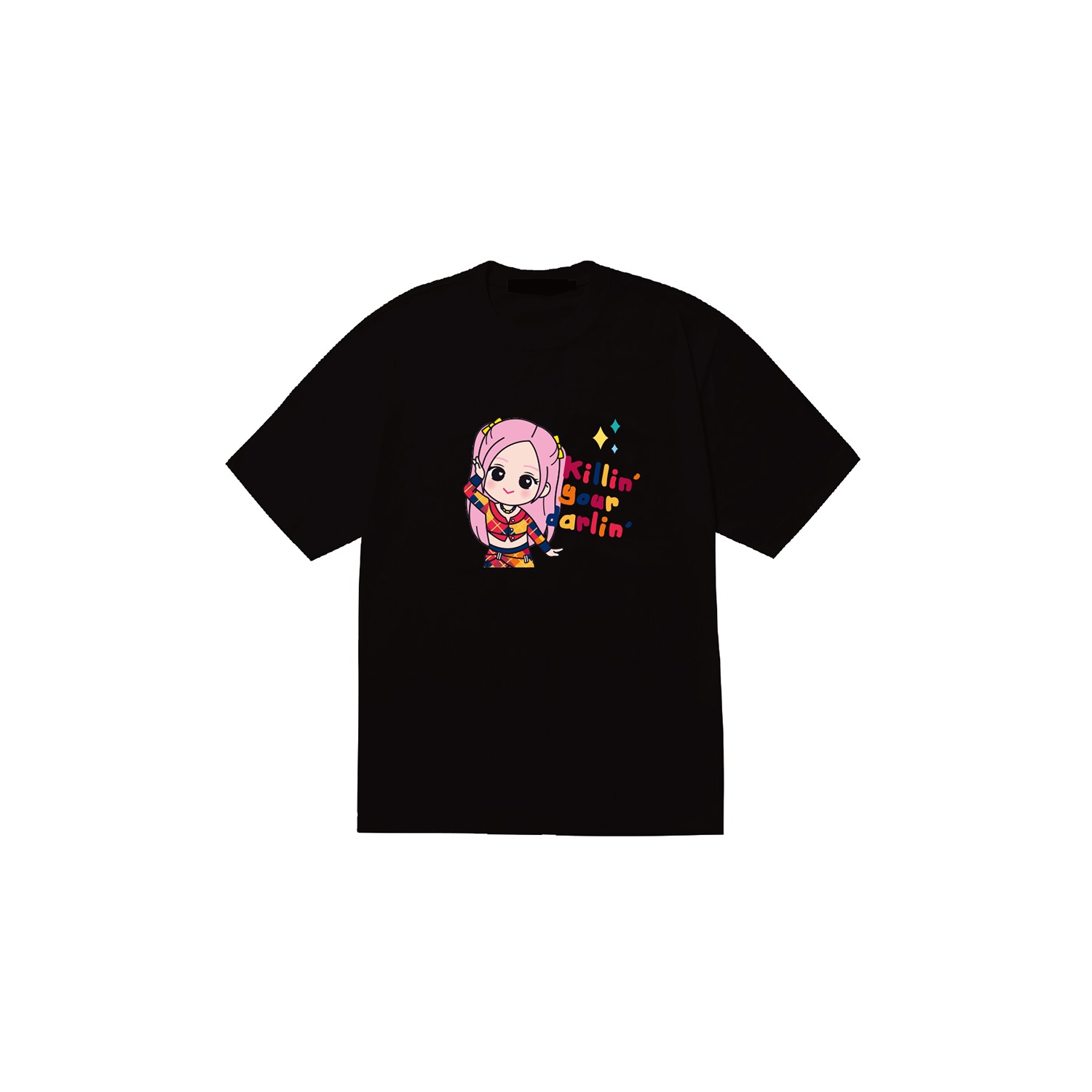 [SOPOOOM] BLACKPINK THE SHOW CHARACTER T-SHIRTS_ROSE TYPE 3