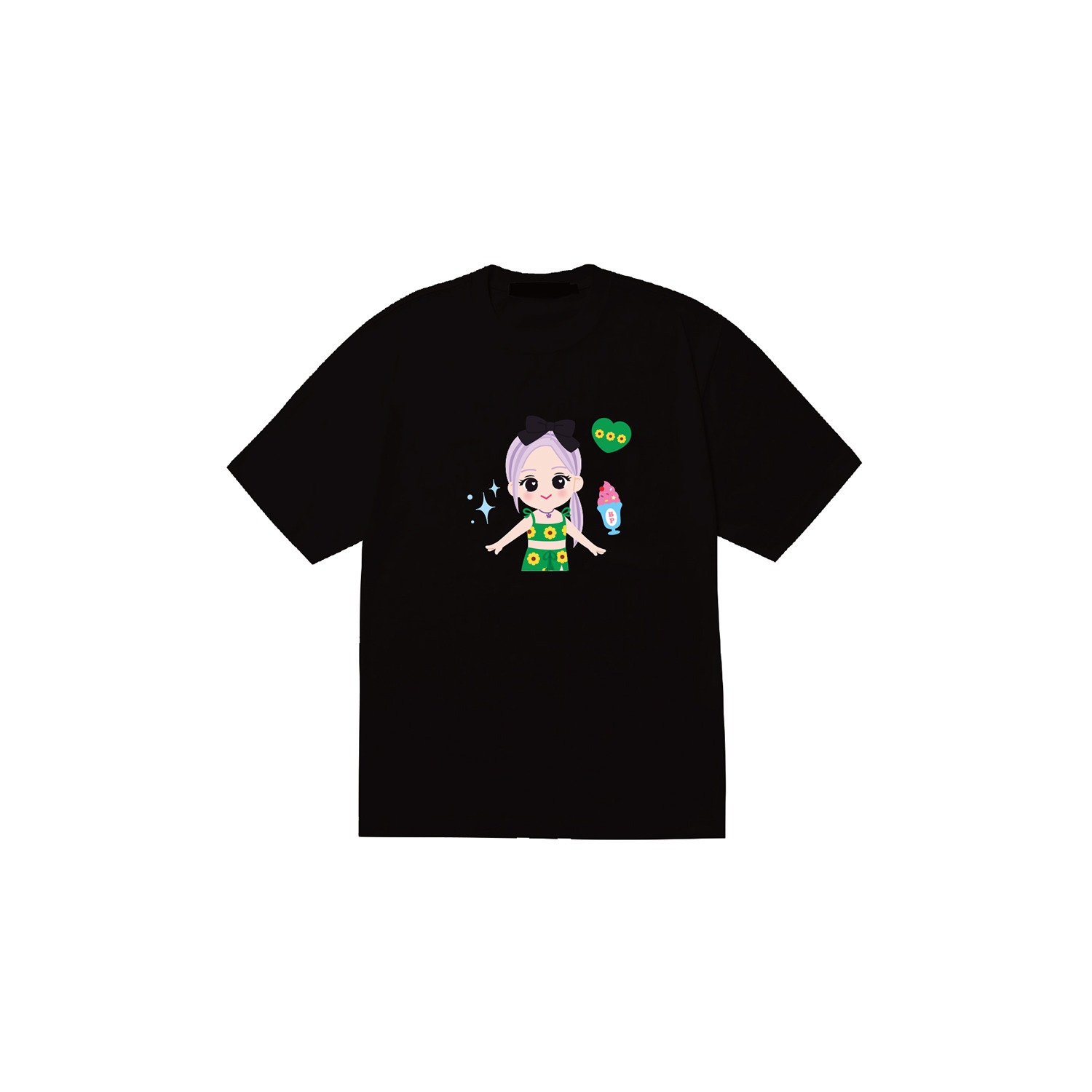 [SOPOOOM] BLACKPINK THE SHOW CHARACTER T-SHIRTS_ROSE TYPE 1