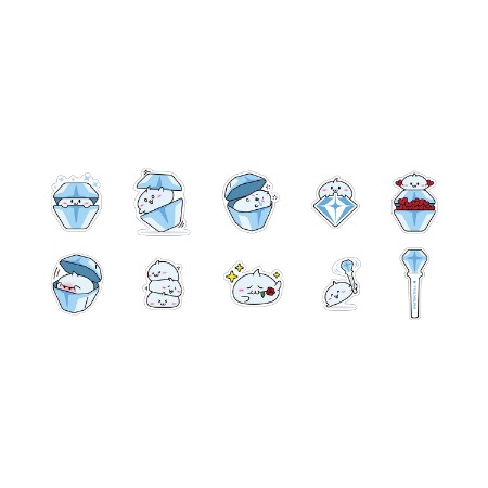 [TEUYA] TREASURE STICKER PACK YG SELECT