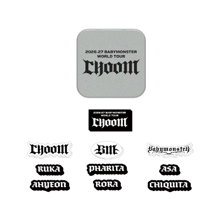 [CHOOMTOUR] BABYMONSTER TIN CASE + STICKER SET YG SELECT