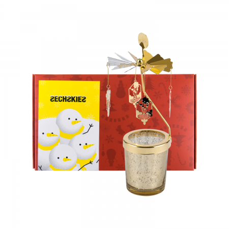 [YGBOX7] SECHSKIES CHRISTMAS CANDLE HOLDER