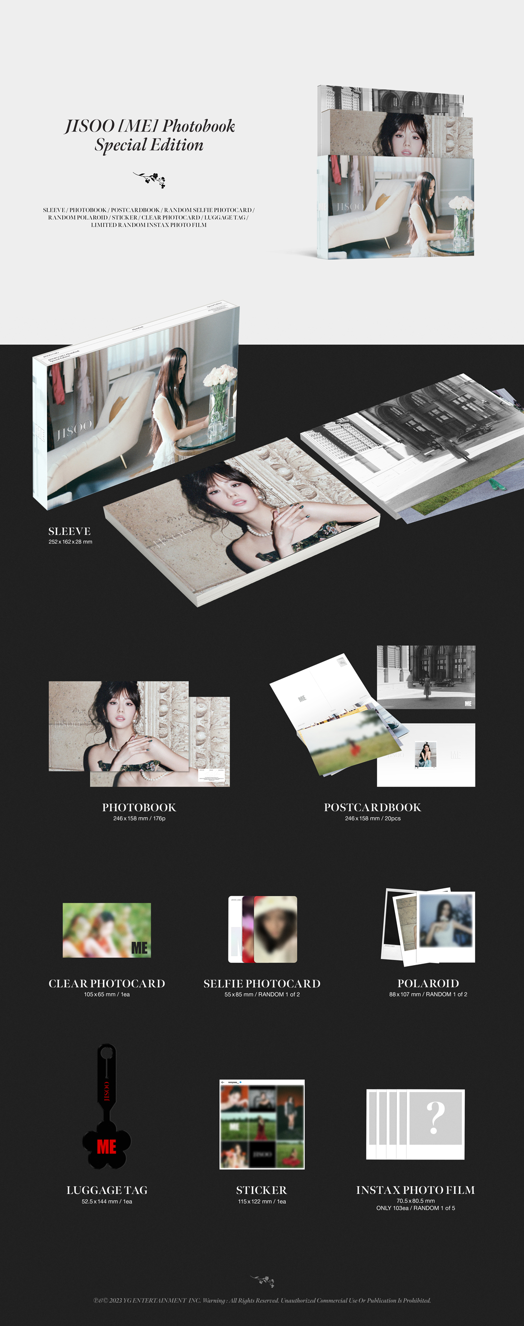JISOO [ME] PHOTOBOOK [SPECIAL EDITION] - YG SELECT TH