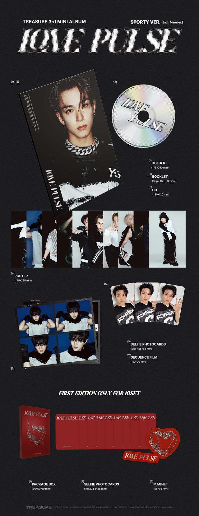 TREASURE PULSE ON ソウルコン MD フーディー 2025-26 TREASURE TOUR