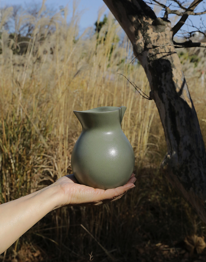 OROS｜U Vase · Forest Green
