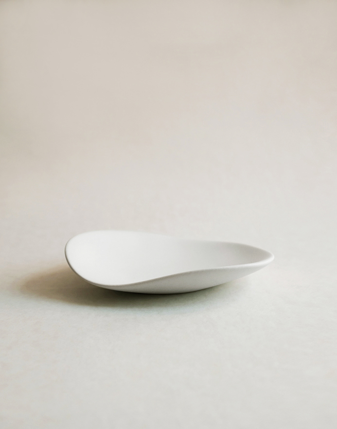 HIN｜Pebble Plate S · Stone White