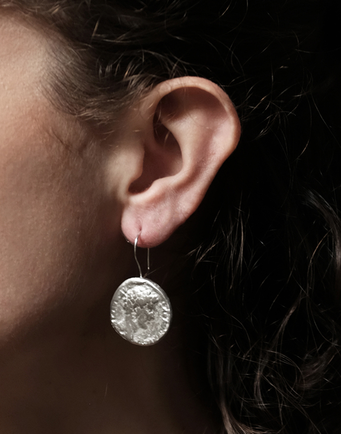 Ancient Coin Motif Earrings