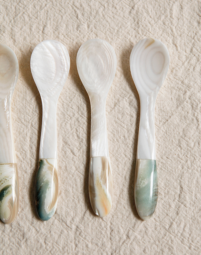 Shell Marbled Spoon