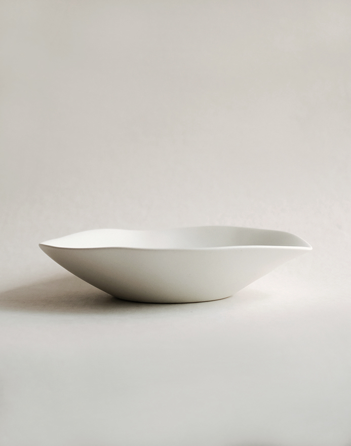 HIN｜Low Bowl · Stone White