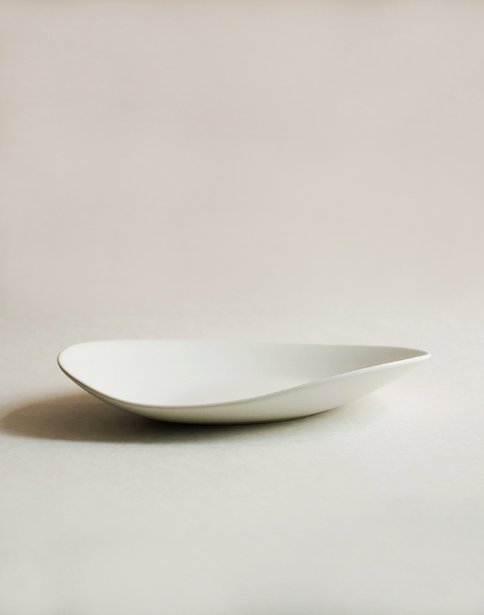 HIN｜Pebble Plate M · Stone White