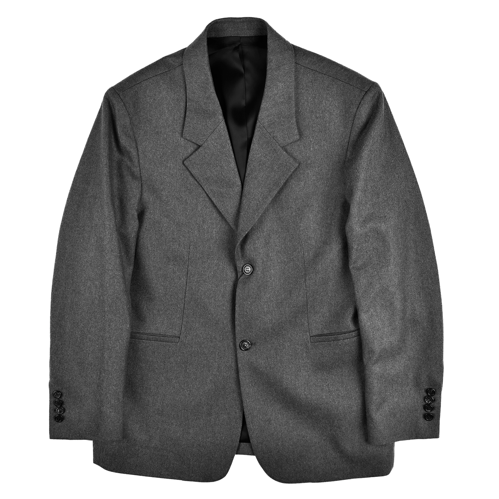 YOUTH Notched Collar Jacket &quot;Charcoal Grey&quot;