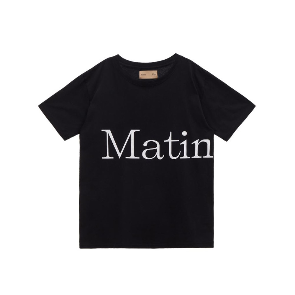 MATIN KIM Big Logo Top In "Black" - 바스카스토어
