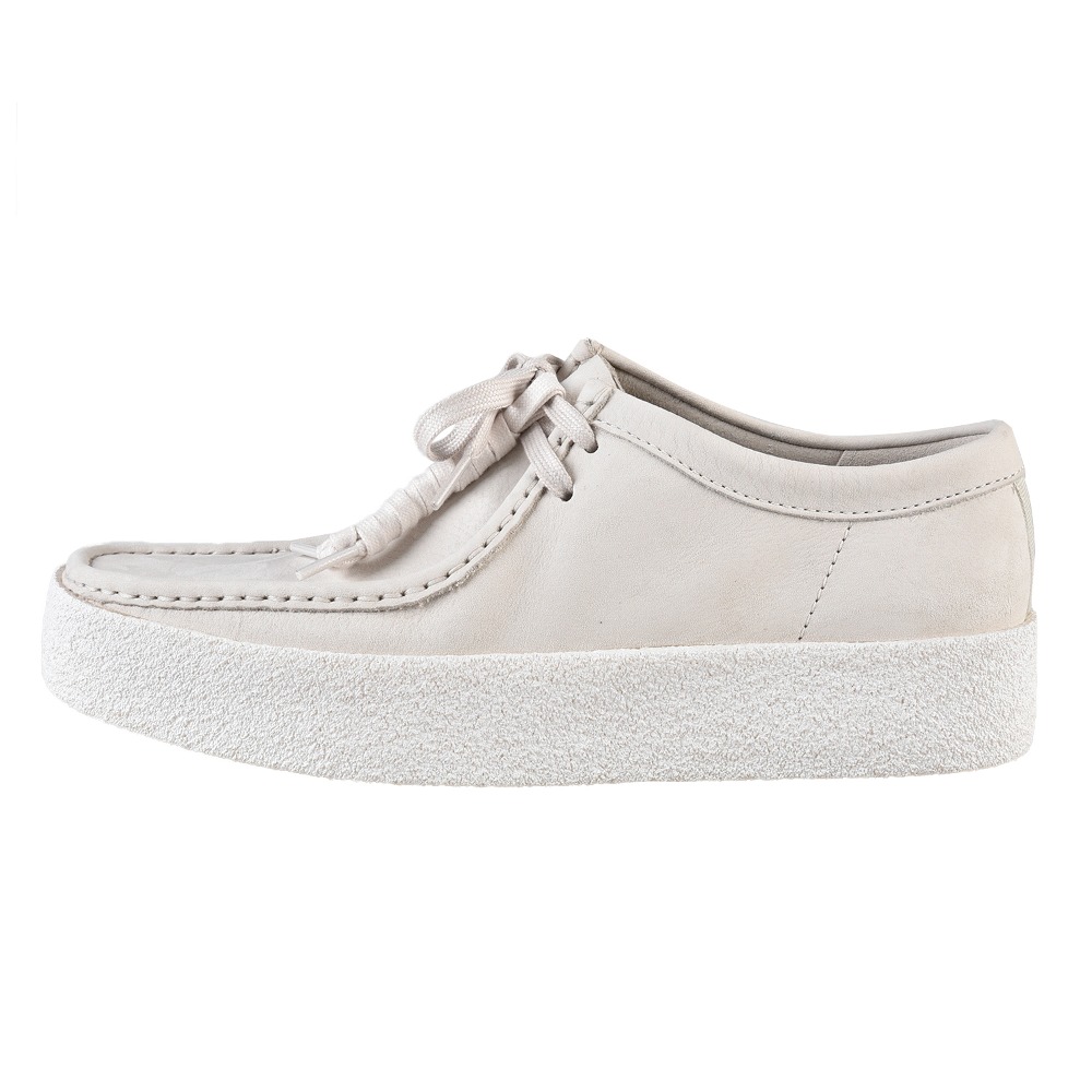 CLARKS Wallabee Cup &quot;White Nubuck&quot;